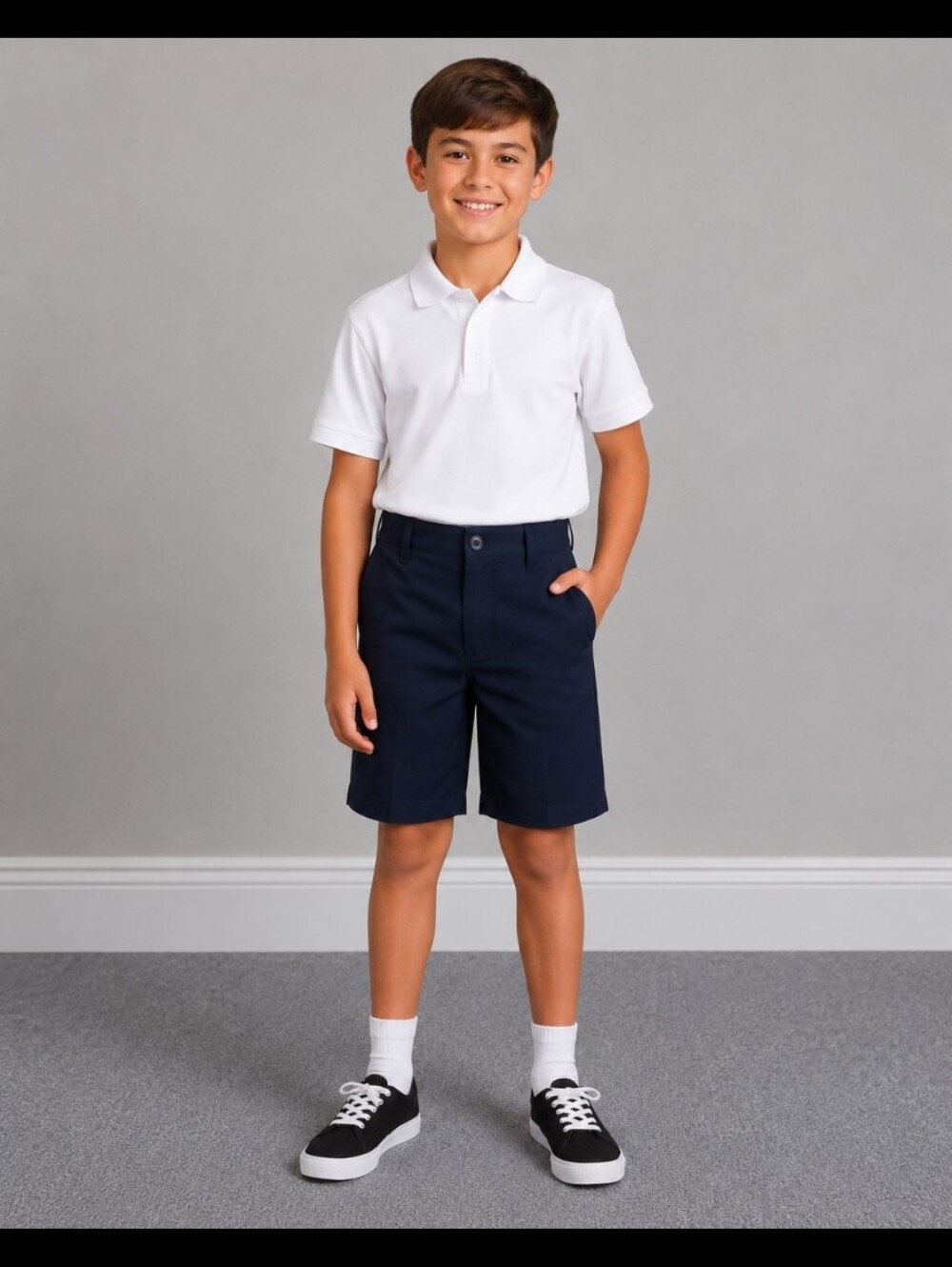 Navy Blue School Uniform Quick Dry Shorts 14